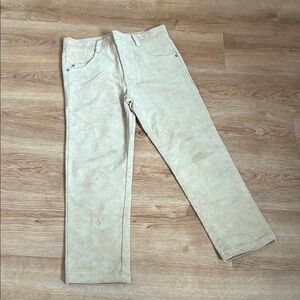 Kids Tan Soft Corduroy Straight Leg Pants